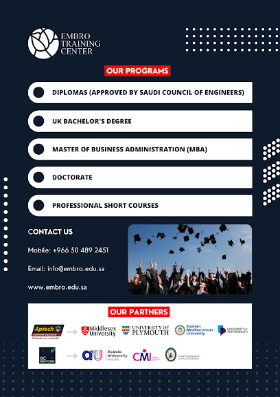 Embro Training Center | مركز امبرو للتدريب - Saudi Arabia|Riyadh 12221|Al Olaya|2957 Prince Sultan Bin Abdulaziz Rd